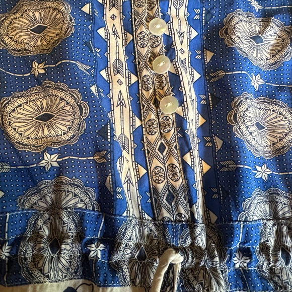 Spell & the Gypsy Coyote blue players tunic play dress L converted - Picture 7 of 10